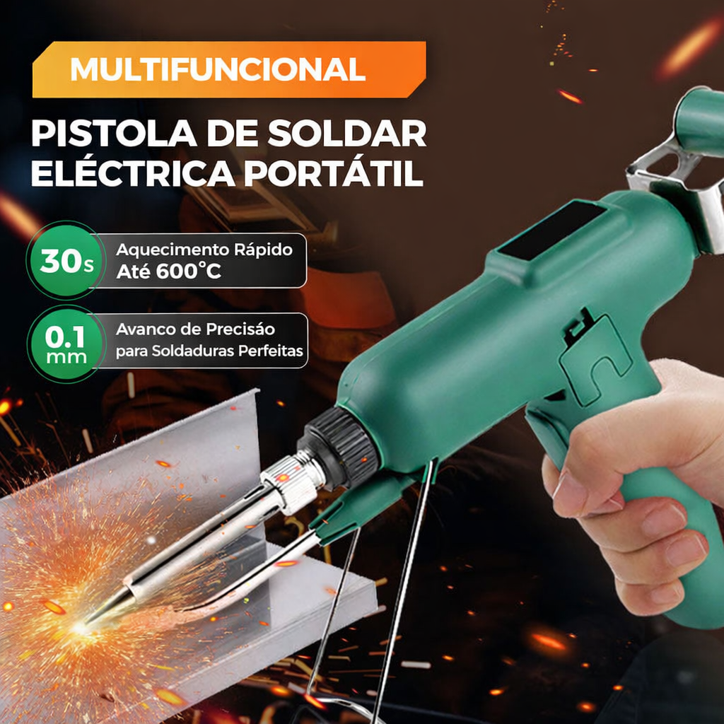 Pistola de soldar elétrica portátil