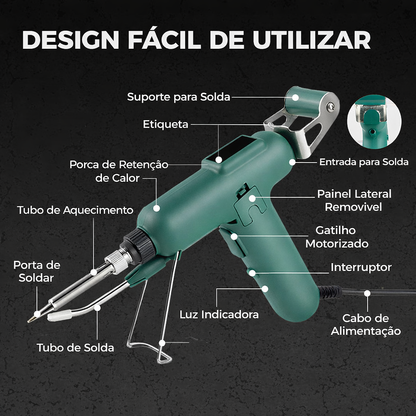 Pistola de soldar elétrica portátil